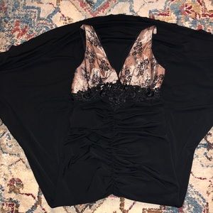 Scott McClintock black and cream dress